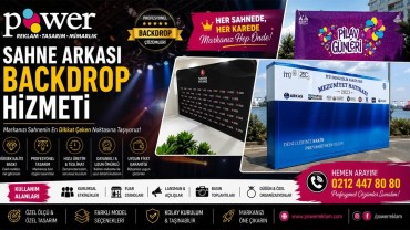 Sahne Arkası Backdrop | Backdrop Fiyatları