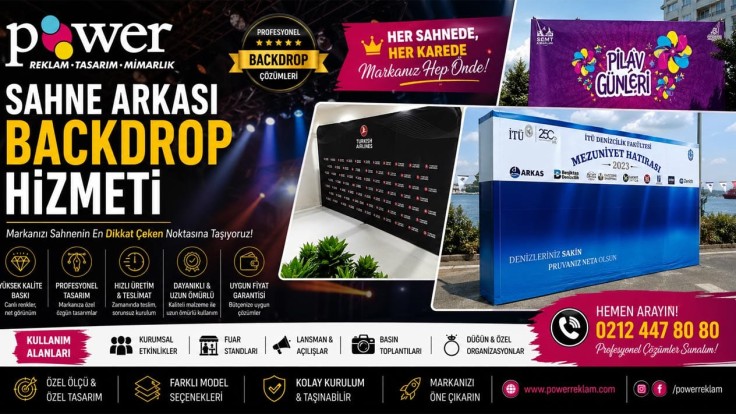 Sahne Arkası Backdrop | Backdrop Fiyatları